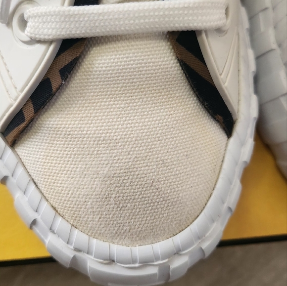 Authentic Fendi Force Sneakers FF Logo - Picture 12 of 13